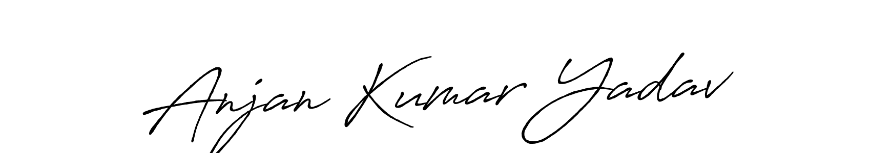 Also You can easily find your signature by using the search form. We will create Anjan Kumar Yadav name handwritten signature images for you free of cost using Antro_Vectra_Bolder sign style. Anjan Kumar Yadav signature style 7 images and pictures png