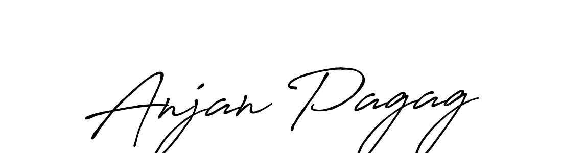 Make a beautiful signature design for name Anjan Pagag. With this signature (Antro_Vectra_Bolder) style, you can create a handwritten signature for free. Anjan Pagag signature style 7 images and pictures png