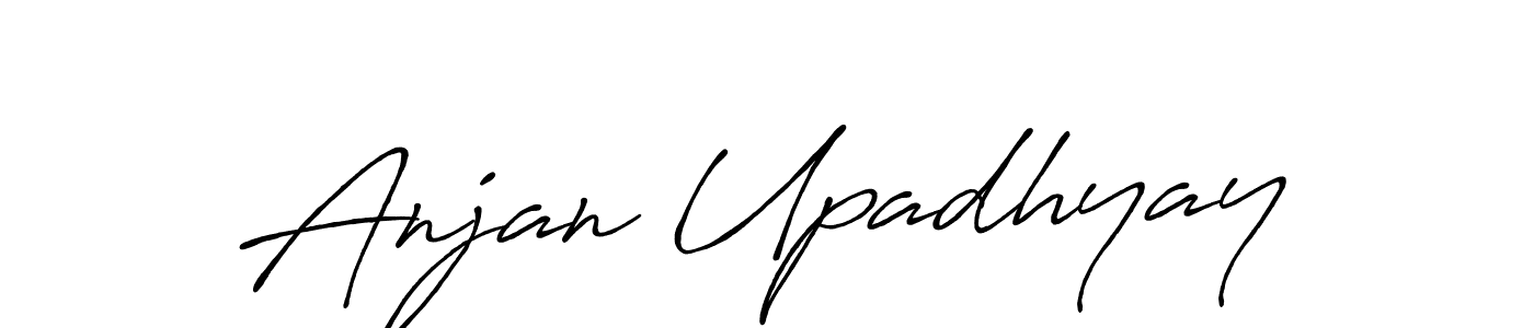 Anjan Upadhyay stylish signature style. Best Handwritten Sign (Antro_Vectra_Bolder) for my name. Handwritten Signature Collection Ideas for my name Anjan Upadhyay. Anjan Upadhyay signature style 7 images and pictures png