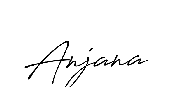 Anjana stylish signature style. Best Handwritten Sign (Antro_Vectra_Bolder) for my name. Handwritten Signature Collection Ideas for my name Anjana. Anjana signature style 7 images and pictures png