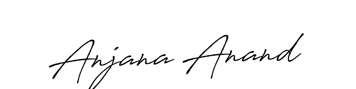 Anjana Anand stylish signature style. Best Handwritten Sign (Antro_Vectra_Bolder) for my name. Handwritten Signature Collection Ideas for my name Anjana Anand. Anjana Anand signature style 7 images and pictures png