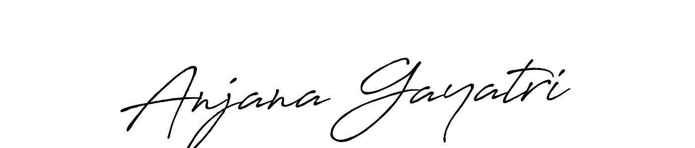 How to make Anjana Gayatri signature? Antro_Vectra_Bolder is a professional autograph style. Create handwritten signature for Anjana Gayatri name. Anjana Gayatri signature style 7 images and pictures png