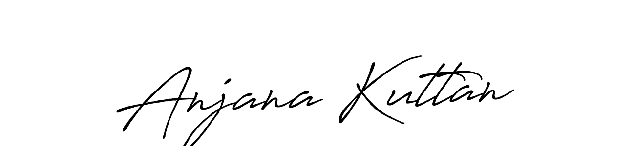 The best way (Antro_Vectra_Bolder) to make a short signature is to pick only two or three words in your name. The name Anjana Kuttan include a total of six letters. For converting this name. Anjana Kuttan signature style 7 images and pictures png