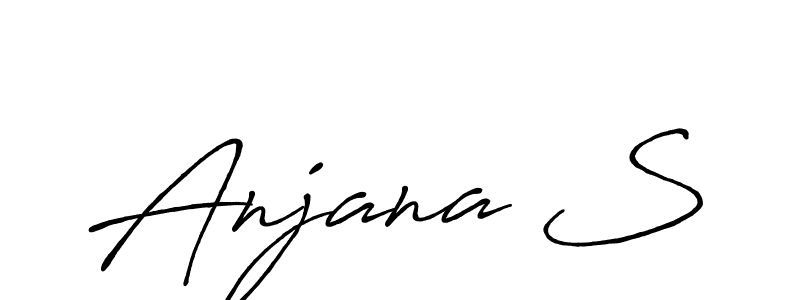 Design your own signature with our free online signature maker. With this signature software, you can create a handwritten (Antro_Vectra_Bolder) signature for name Anjana S. Anjana S signature style 7 images and pictures png