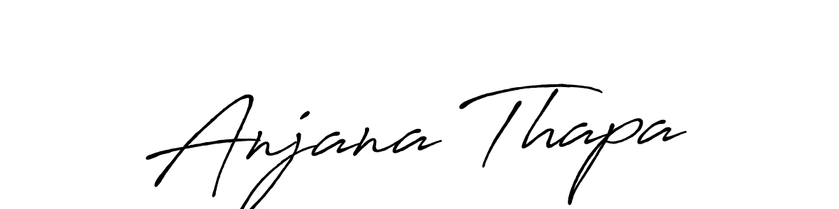 Make a beautiful signature design for name Anjana Thapa. With this signature (Antro_Vectra_Bolder) style, you can create a handwritten signature for free. Anjana Thapa signature style 7 images and pictures png