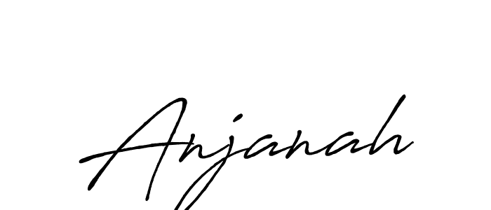 How to make Anjanah name signature. Use Antro_Vectra_Bolder style for creating short signs online. This is the latest handwritten sign. Anjanah signature style 7 images and pictures png