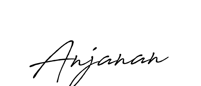 Anjanan stylish signature style. Best Handwritten Sign (Antro_Vectra_Bolder) for my name. Handwritten Signature Collection Ideas for my name Anjanan. Anjanan signature style 7 images and pictures png