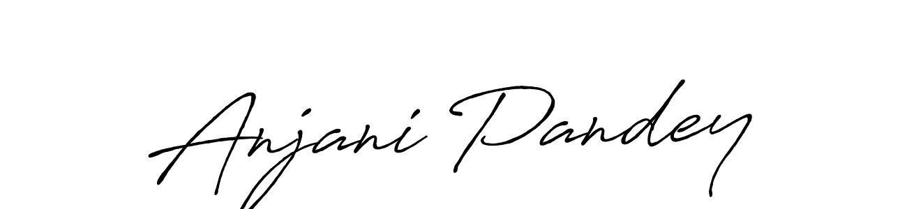 How to make Anjani Pandey signature? Antro_Vectra_Bolder is a professional autograph style. Create handwritten signature for Anjani Pandey name. Anjani Pandey signature style 7 images and pictures png