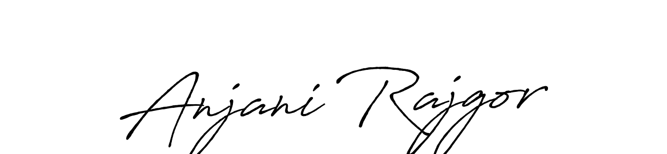 How to make Anjani Rajgor signature? Antro_Vectra_Bolder is a professional autograph style. Create handwritten signature for Anjani Rajgor name. Anjani Rajgor signature style 7 images and pictures png