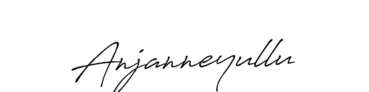 Make a beautiful signature design for name Anjanneyullu. With this signature (Antro_Vectra_Bolder) style, you can create a handwritten signature for free. Anjanneyullu signature style 7 images and pictures png