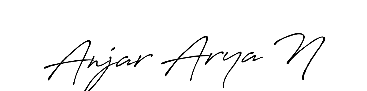 Make a beautiful signature design for name Anjar Arya N. With this signature (Antro_Vectra_Bolder) style, you can create a handwritten signature for free. Anjar Arya N signature style 7 images and pictures png