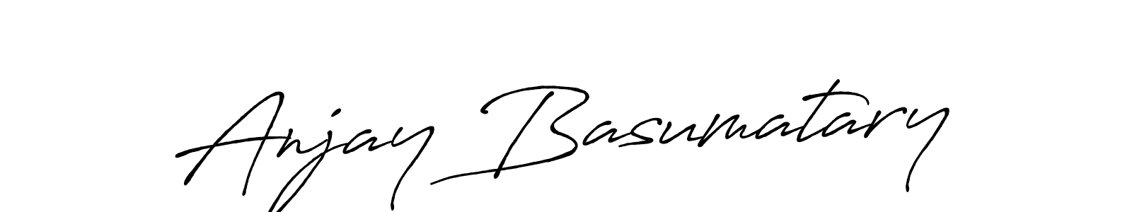 Anjay Basumatary stylish signature style. Best Handwritten Sign (Antro_Vectra_Bolder) for my name. Handwritten Signature Collection Ideas for my name Anjay Basumatary. Anjay Basumatary signature style 7 images and pictures png