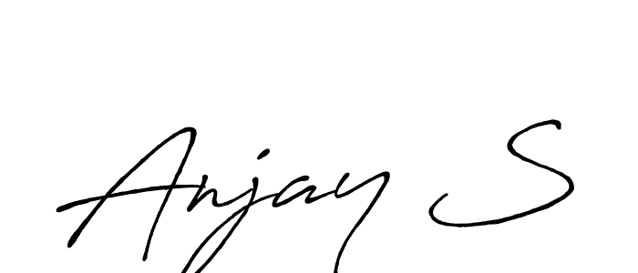 You can use this online signature creator to create a handwritten signature for the name Anjay S. This is the best online autograph maker. Anjay S signature style 7 images and pictures png