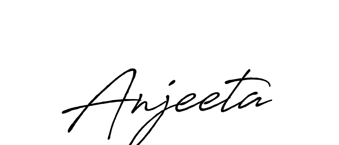Use a signature maker to create a handwritten signature online. With this signature software, you can design (Antro_Vectra_Bolder) your own signature for name Anjeeta. Anjeeta signature style 7 images and pictures png