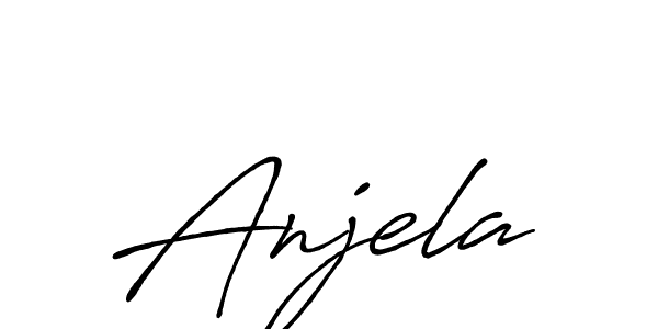 It looks lik you need a new signature style for name Anjela. Design unique handwritten (Antro_Vectra_Bolder) signature with our free signature maker in just a few clicks. Anjela signature style 7 images and pictures png