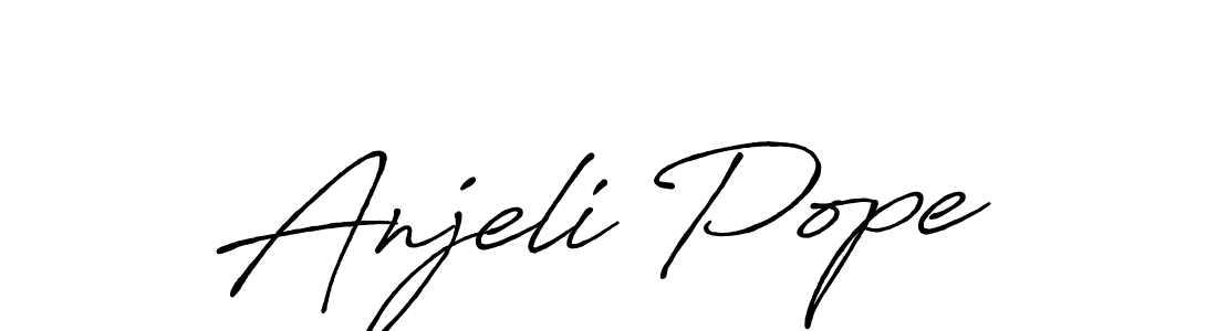 You should practise on your own different ways (Antro_Vectra_Bolder) to write your name (Anjeli Pope) in signature. don't let someone else do it for you. Anjeli Pope signature style 7 images and pictures png