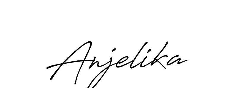 Also You can easily find your signature by using the search form. We will create Anjelika name handwritten signature images for you free of cost using Antro_Vectra_Bolder sign style. Anjelika signature style 7 images and pictures png