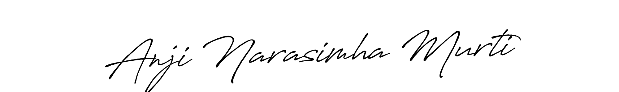 Anji Narasimha Murti stylish signature style. Best Handwritten Sign (Antro_Vectra_Bolder) for my name. Handwritten Signature Collection Ideas for my name Anji Narasimha Murti. Anji Narasimha Murti signature style 7 images and pictures png