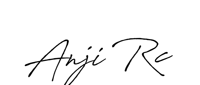 You should practise on your own different ways (Antro_Vectra_Bolder) to write your name (Anji Rc) in signature. don't let someone else do it for you. Anji Rc signature style 7 images and pictures png