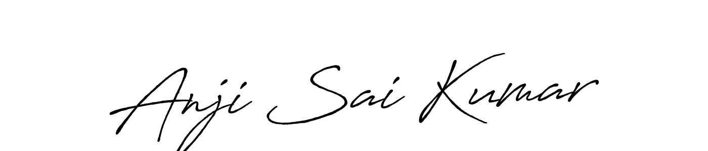 Anji Sai Kumar stylish signature style. Best Handwritten Sign (Antro_Vectra_Bolder) for my name. Handwritten Signature Collection Ideas for my name Anji Sai Kumar. Anji Sai Kumar signature style 7 images and pictures png