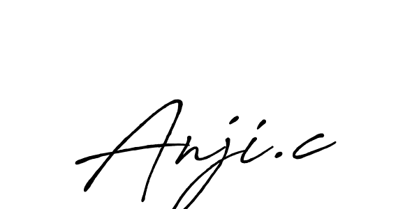 How to make Anji.c name signature. Use Antro_Vectra_Bolder style for creating short signs online. This is the latest handwritten sign. Anji.c signature style 7 images and pictures png