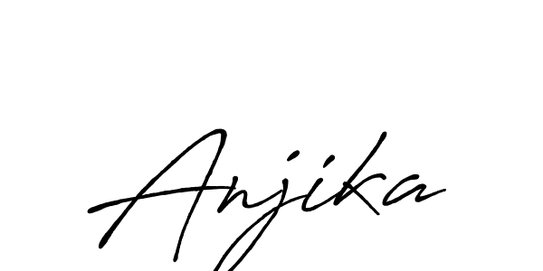 Design your own signature with our free online signature maker. With this signature software, you can create a handwritten (Antro_Vectra_Bolder) signature for name Anjika. Anjika signature style 7 images and pictures png