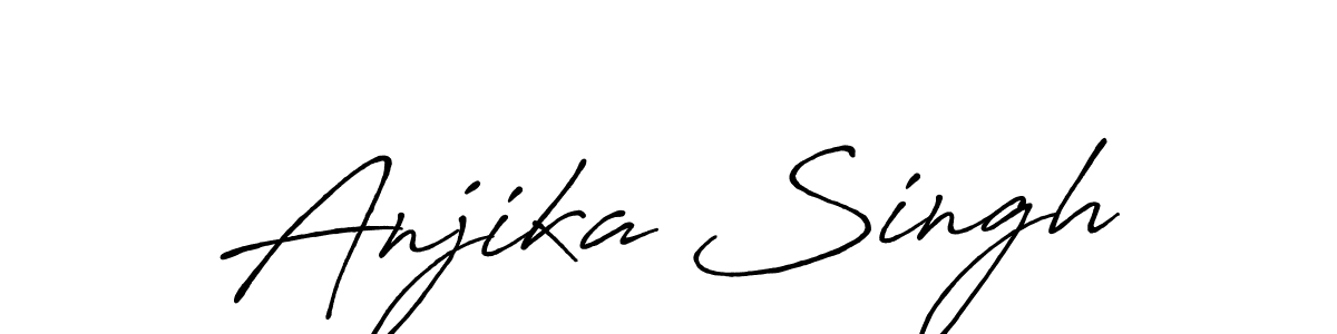 Design your own signature with our free online signature maker. With this signature software, you can create a handwritten (Antro_Vectra_Bolder) signature for name Anjika Singh. Anjika Singh signature style 7 images and pictures png