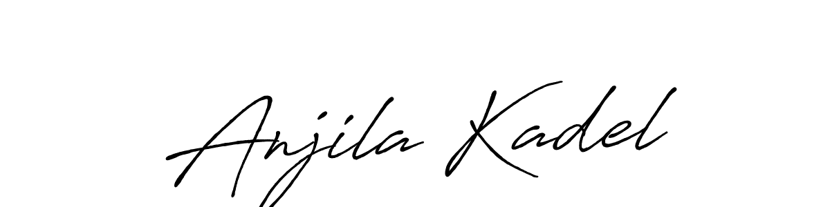 Antro_Vectra_Bolder is a professional signature style that is perfect for those who want to add a touch of class to their signature. It is also a great choice for those who want to make their signature more unique. Get Anjila Kadel name to fancy signature for free. Anjila Kadel signature style 7 images and pictures png