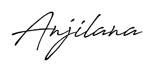 Stand out with a creative autograph for Anjilana. The Antro_Vectra_Bolder styling blends modern aesthetics with classic signature flourishes. Anjilana signature style 7 images and pictures png