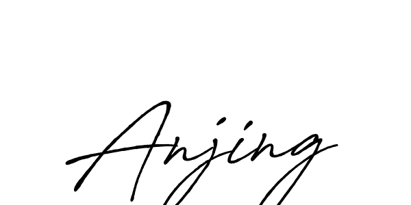 How to make Anjing name signature. Use Antro_Vectra_Bolder style for creating short signs online. This is the latest handwritten sign. Anjing signature style 7 images and pictures png