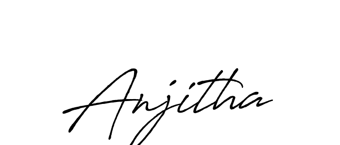 It looks lik you need a new signature style for name Anjitha. Design unique handwritten (Antro_Vectra_Bolder) signature with our free signature maker in just a few clicks. Anjitha signature style 7 images and pictures png