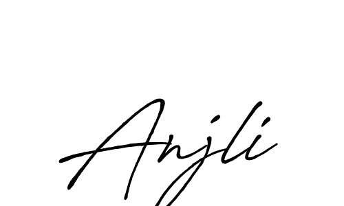 You should practise on your own different ways (Antro_Vectra_Bolder) to write your name (Anjli) in signature. don't let someone else do it for you. Anjli signature style 7 images and pictures png