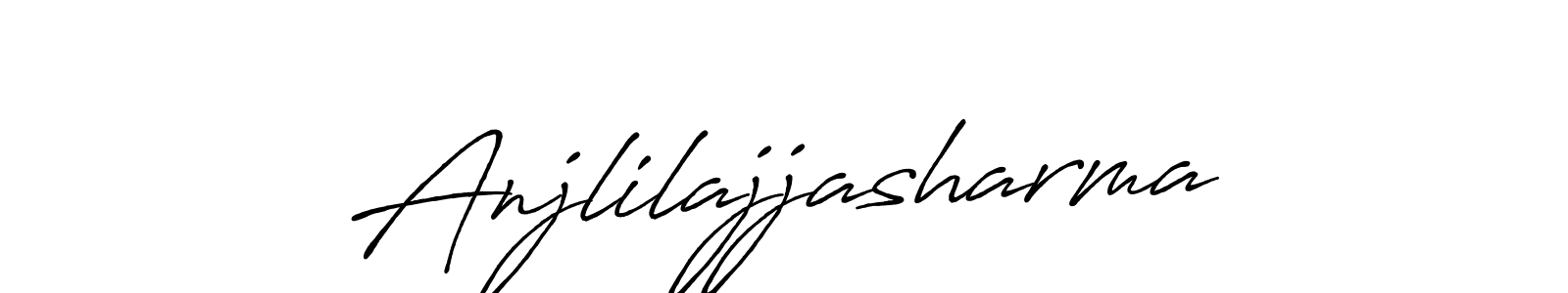 You should practise on your own different ways (Antro_Vectra_Bolder) to write your name (Anjlilajjasharma) in signature. don't let someone else do it for you. Anjlilajjasharma signature style 7 images and pictures png