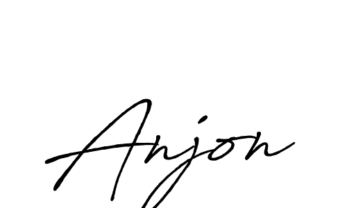 Also we have Anjon name is the best signature style. Create professional handwritten signature collection using Antro_Vectra_Bolder autograph style. Anjon signature style 7 images and pictures png