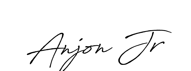 How to make Anjon Jr signature? Antro_Vectra_Bolder is a professional autograph style. Create handwritten signature for Anjon Jr name. Anjon Jr signature style 7 images and pictures png
