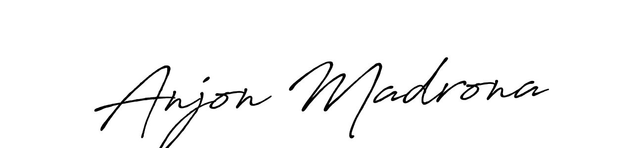 Create a beautiful signature design for name Anjon Madrona. With this signature (Antro_Vectra_Bolder) fonts, you can make a handwritten signature for free. Anjon Madrona signature style 7 images and pictures png