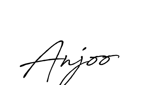 How to make Anjoo signature? Antro_Vectra_Bolder is a professional autograph style. Create handwritten signature for Anjoo name. Anjoo signature style 7 images and pictures png