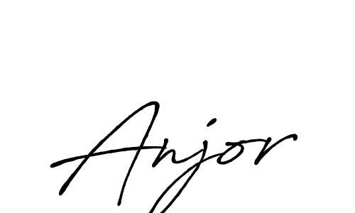 Make a beautiful signature design for name Anjor. With this signature (Antro_Vectra_Bolder) style, you can create a handwritten signature for free. Anjor signature style 7 images and pictures png