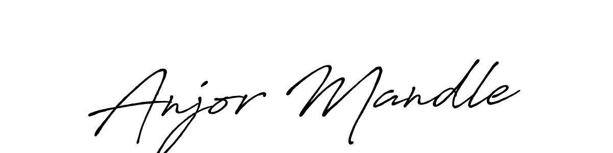Make a beautiful signature design for name Anjor Mandle. Use this online signature maker to create a handwritten signature for free. Anjor Mandle signature style 7 images and pictures png