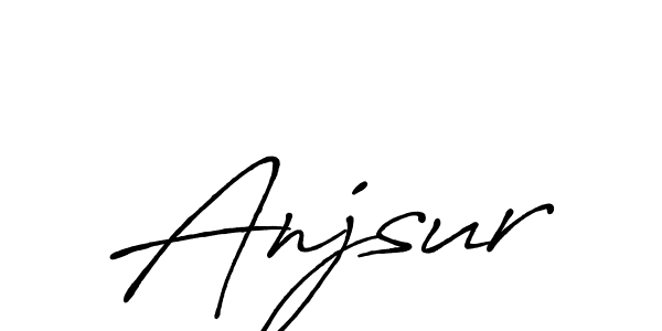 This is the best signature style for the Anjsur name. Also you like these signature font (Antro_Vectra_Bolder). Mix name signature. Anjsur signature style 7 images and pictures png