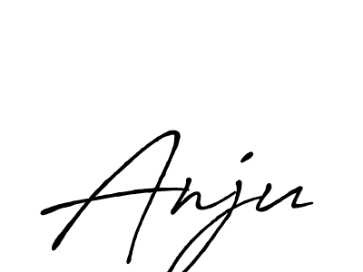 Create a beautiful signature design for name Anju. With this signature (Antro_Vectra_Bolder) fonts, you can make a handwritten signature for free. Anju signature style 7 images and pictures png