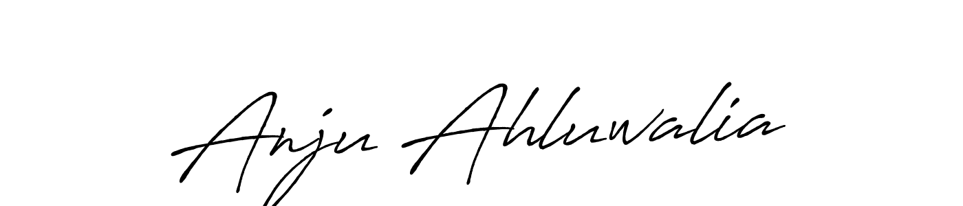 Anju Ahluwalia stylish signature style. Best Handwritten Sign (Antro_Vectra_Bolder) for my name. Handwritten Signature Collection Ideas for my name Anju Ahluwalia. Anju Ahluwalia signature style 7 images and pictures png