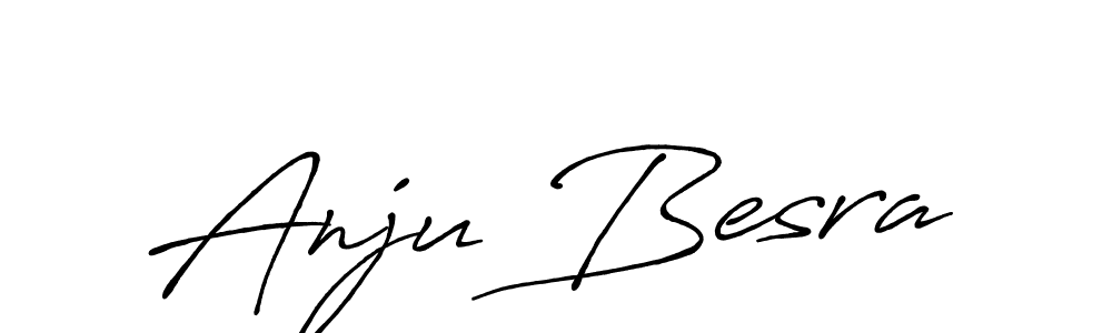 Also You can easily find your signature by using the search form. We will create Anju Besra name handwritten signature images for you free of cost using Antro_Vectra_Bolder sign style. Anju Besra signature style 7 images and pictures png