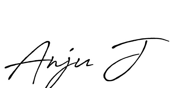 Anju J stylish signature style. Best Handwritten Sign (Antro_Vectra_Bolder) for my name. Handwritten Signature Collection Ideas for my name Anju J. Anju J signature style 7 images and pictures png