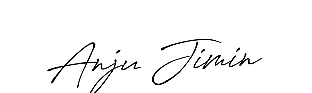 Make a beautiful signature design for name Anju Jimin. With this signature (Antro_Vectra_Bolder) style, you can create a handwritten signature for free. Anju Jimin signature style 7 images and pictures png