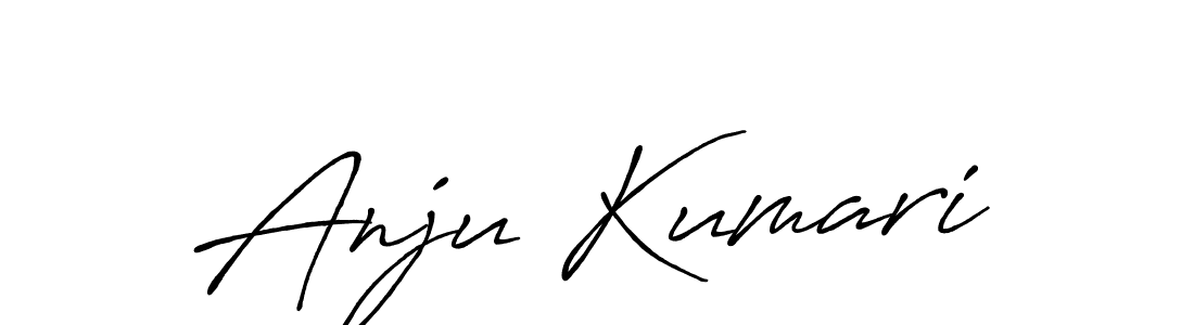 How to make Anju Kumari name signature. Use Antro_Vectra_Bolder style for creating short signs online. This is the latest handwritten sign. Anju Kumari signature style 7 images and pictures png