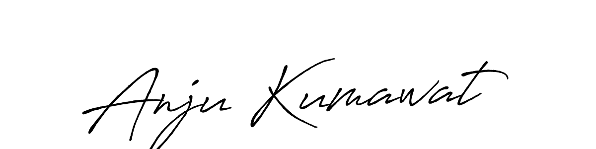 Use a signature maker to create a handwritten signature online. With this signature software, you can design (Antro_Vectra_Bolder) your own signature for name Anju Kumawat. Anju Kumawat signature style 7 images and pictures png