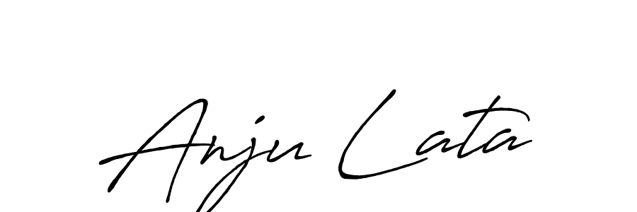 Similarly Antro_Vectra_Bolder is the best handwritten signature design. Signature creator online .You can use it as an online autograph creator for name Anju Lata. Anju Lata signature style 7 images and pictures png