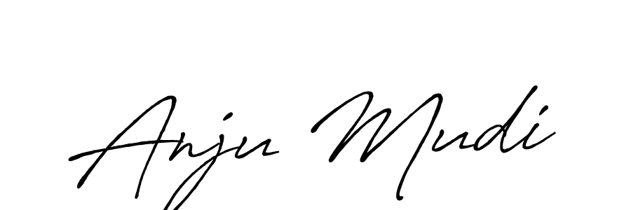 Also You can easily find your signature by using the search form. We will create Anju Mudi name handwritten signature images for you free of cost using Antro_Vectra_Bolder sign style. Anju Mudi signature style 7 images and pictures png