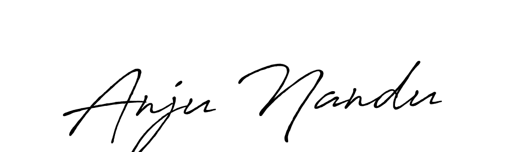 The best way (Antro_Vectra_Bolder) to make a short signature is to pick only two or three words in your name. The name Anju Nandu include a total of six letters. For converting this name. Anju Nandu signature style 7 images and pictures png